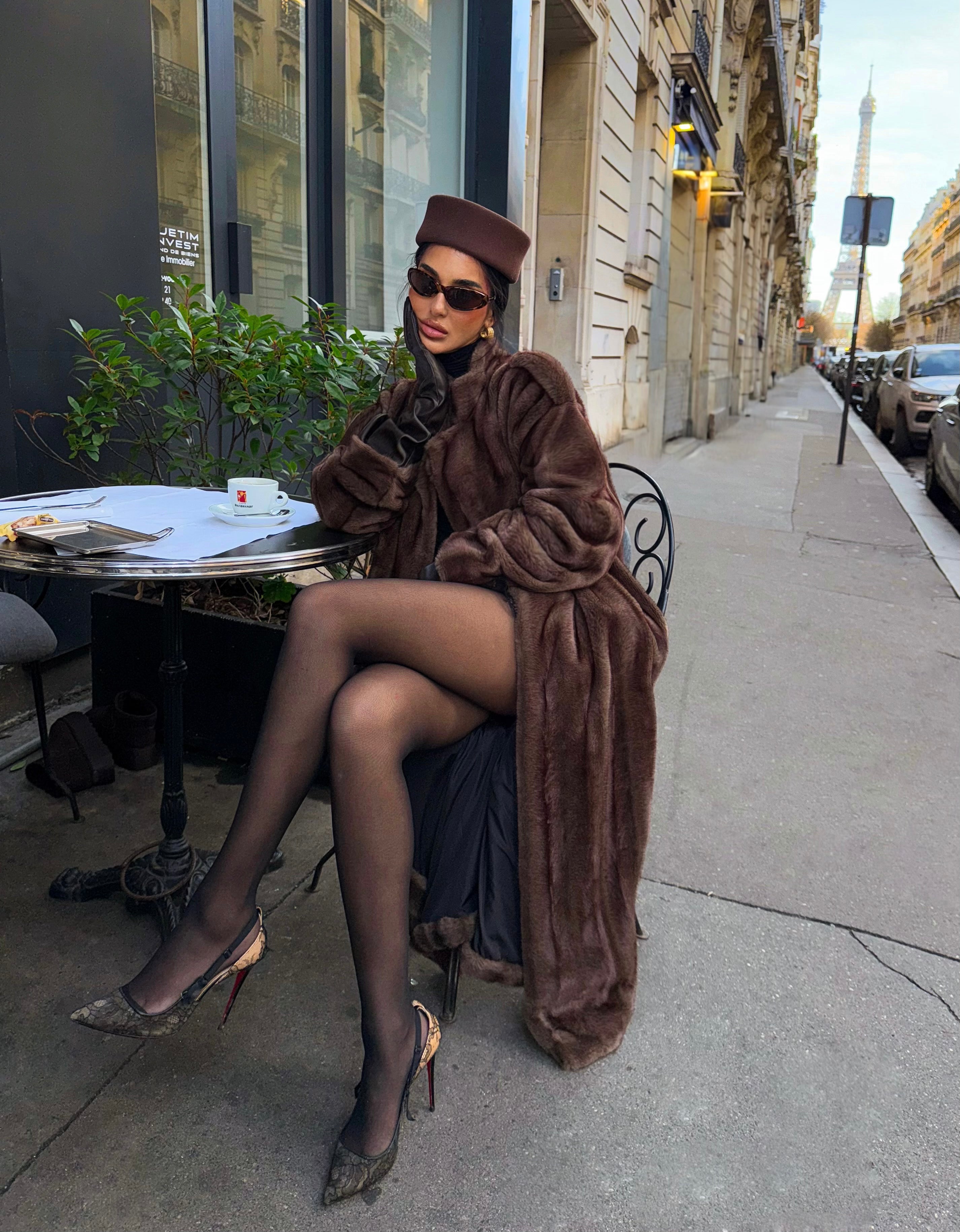 Faux Fur Mantel Giulia