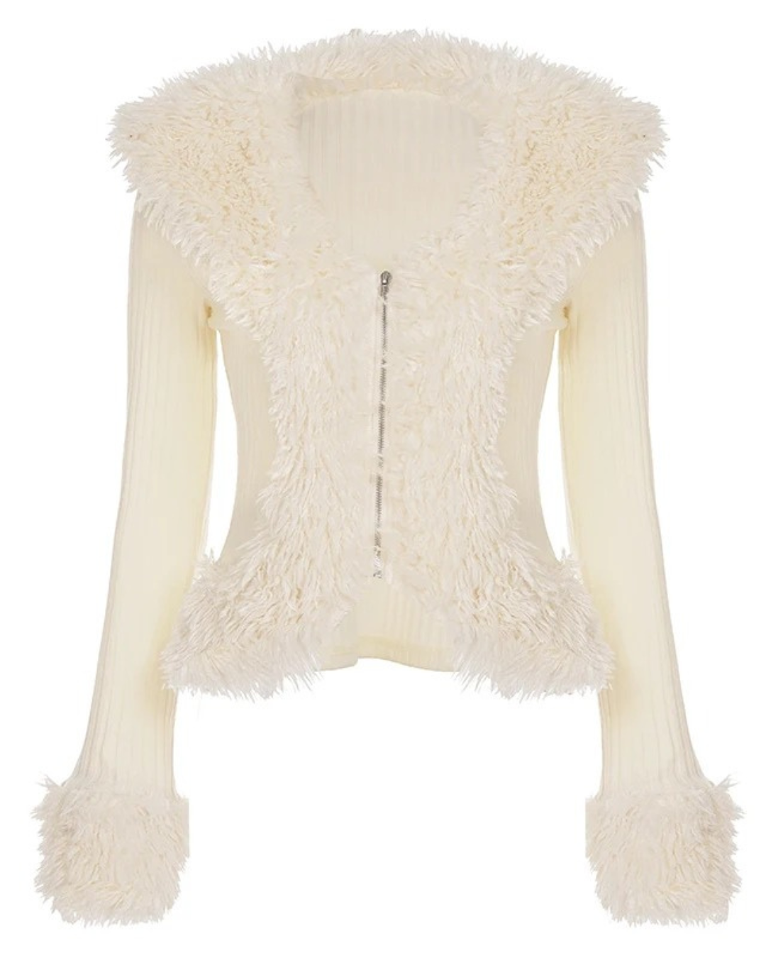 Strick-Cardigan Livia mit Faux-Fur