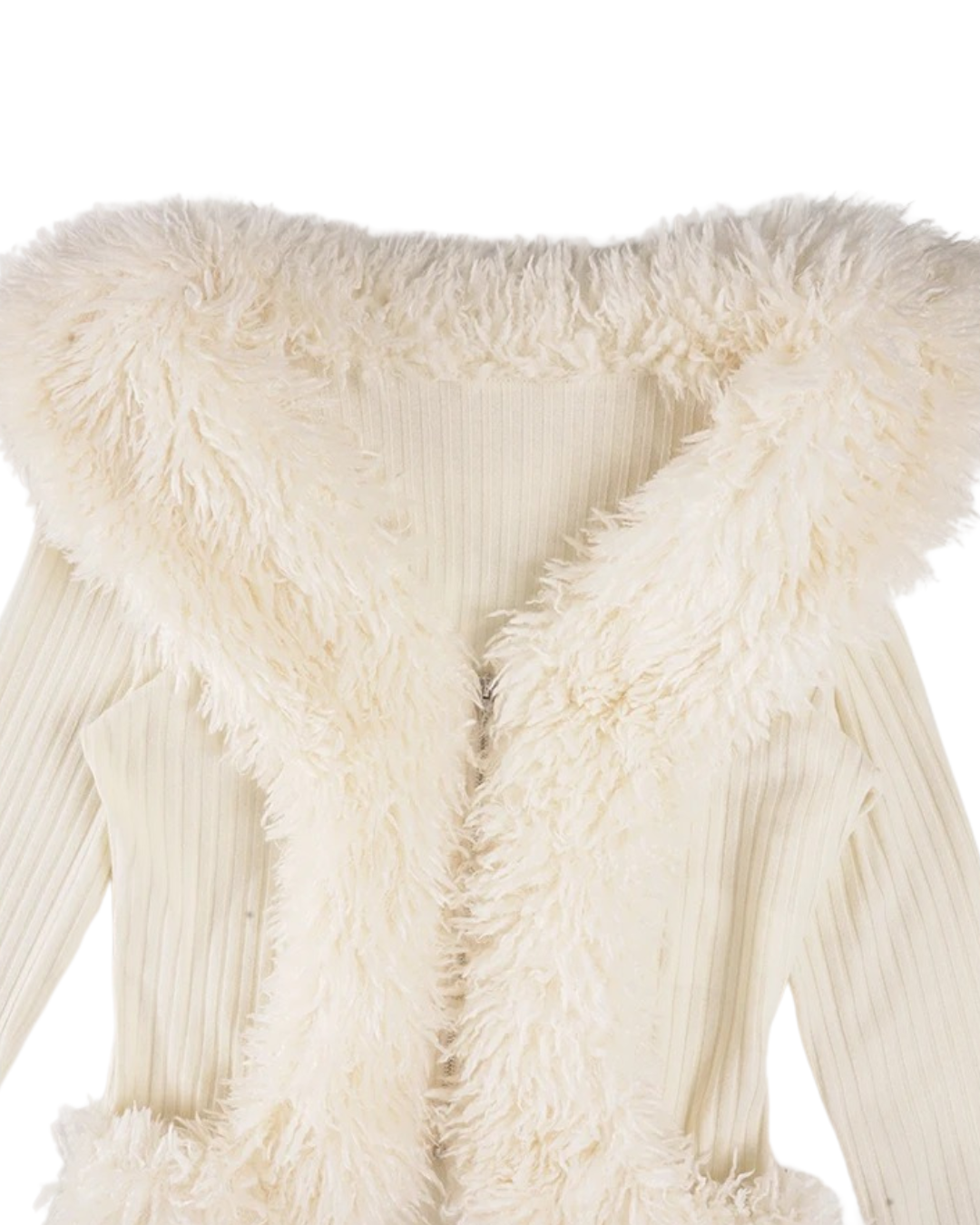 Strick-Cardigan Livia mit Faux-Fur