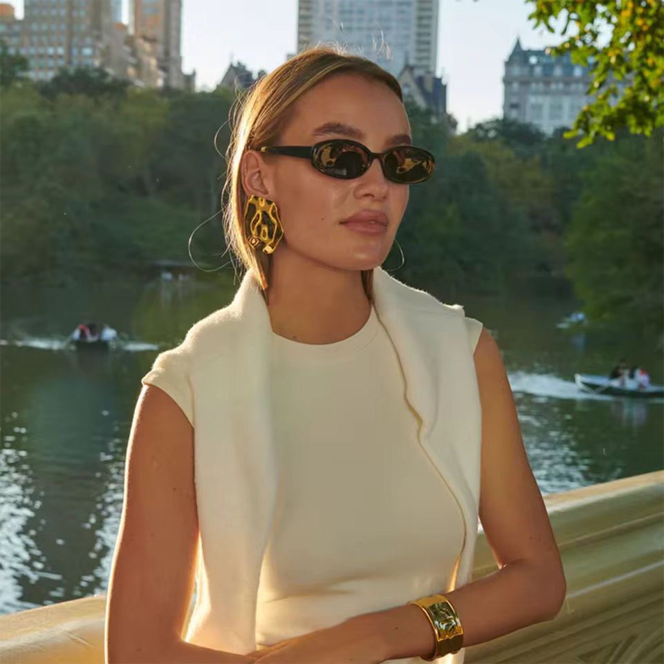 Ohrstecker Calice - 18 Karat Vergoldung