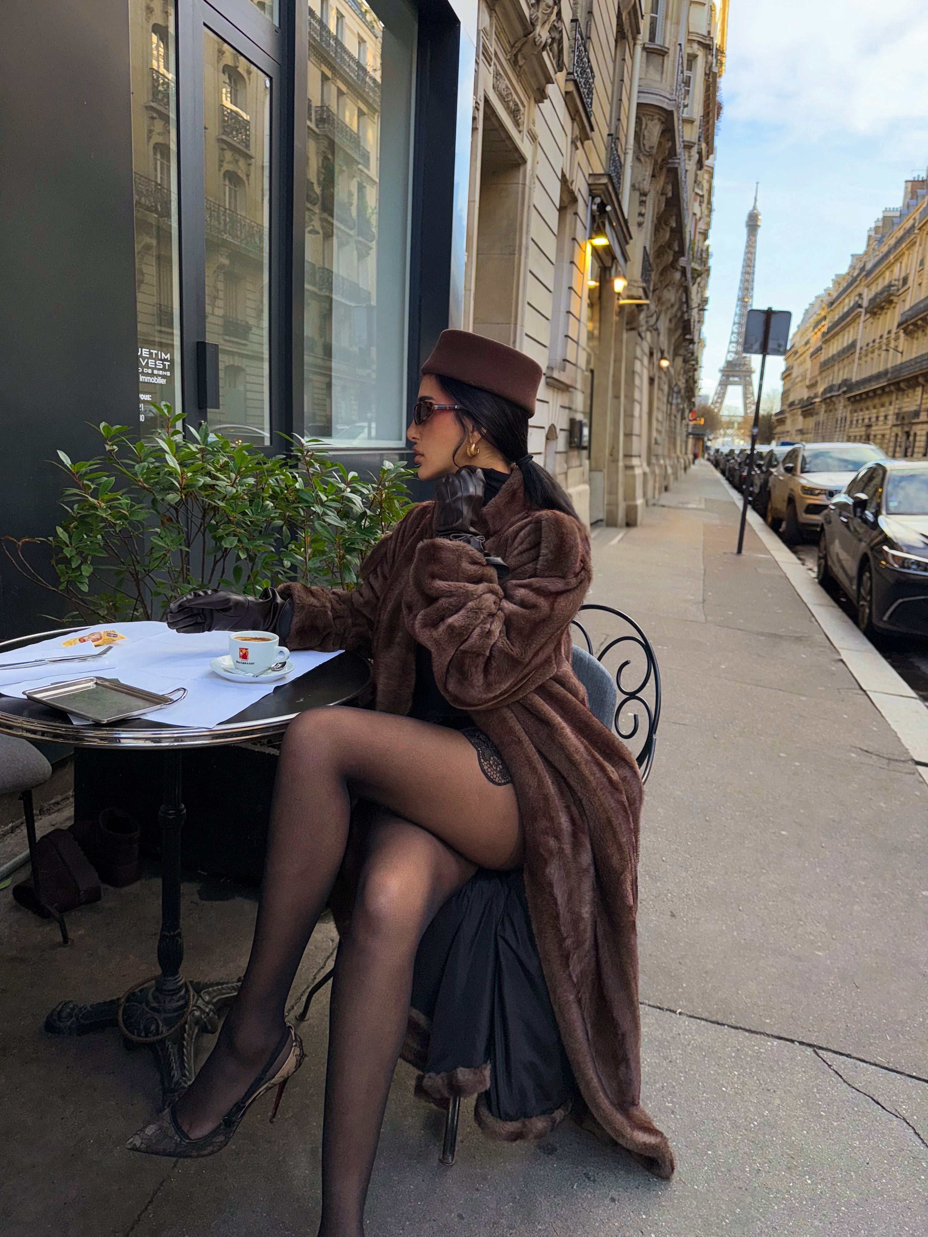 Faux Fur Mantel Giulia