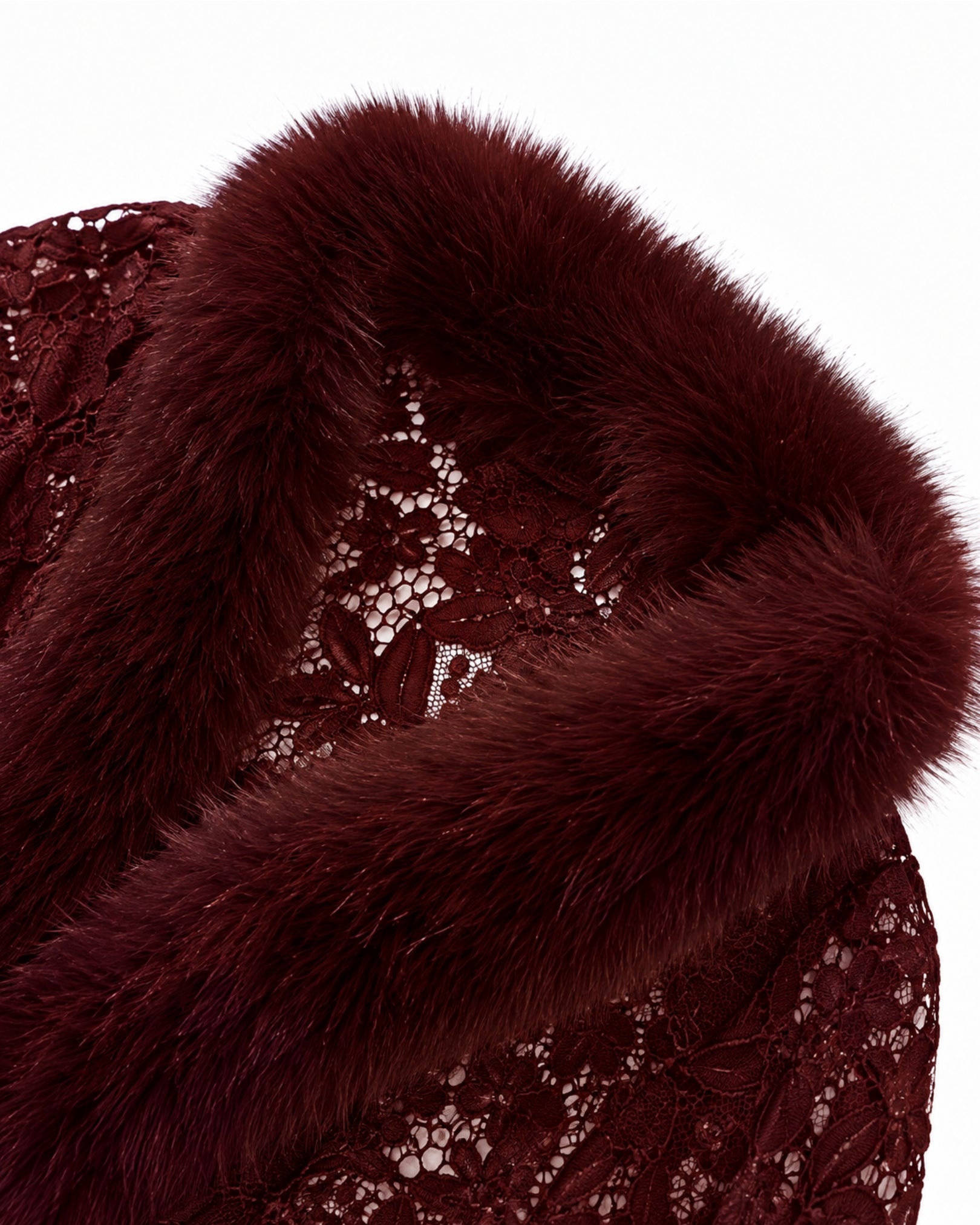 Elisa Lace Faux Fur Jacket