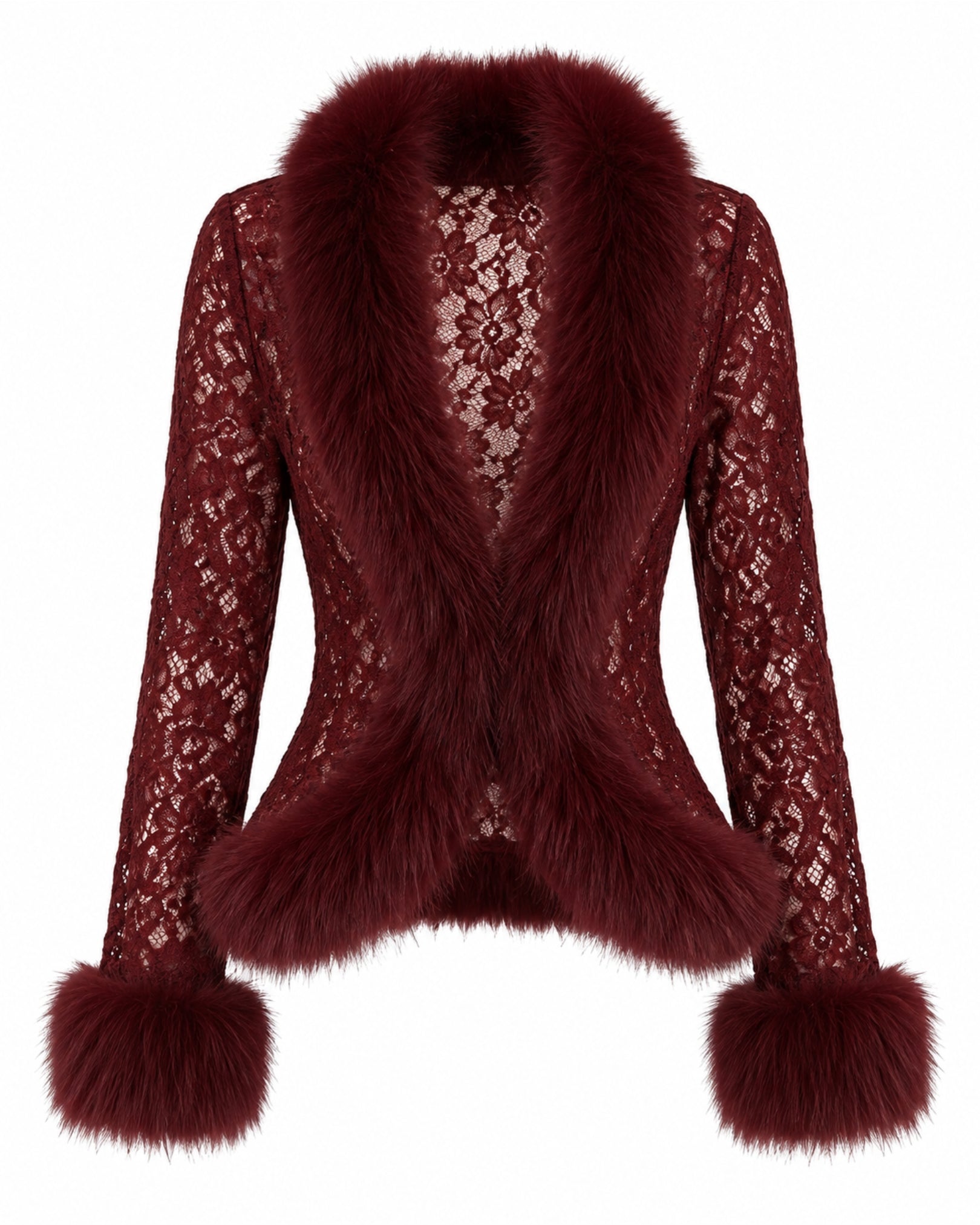 Elisa Lace Faux Fur Jacket